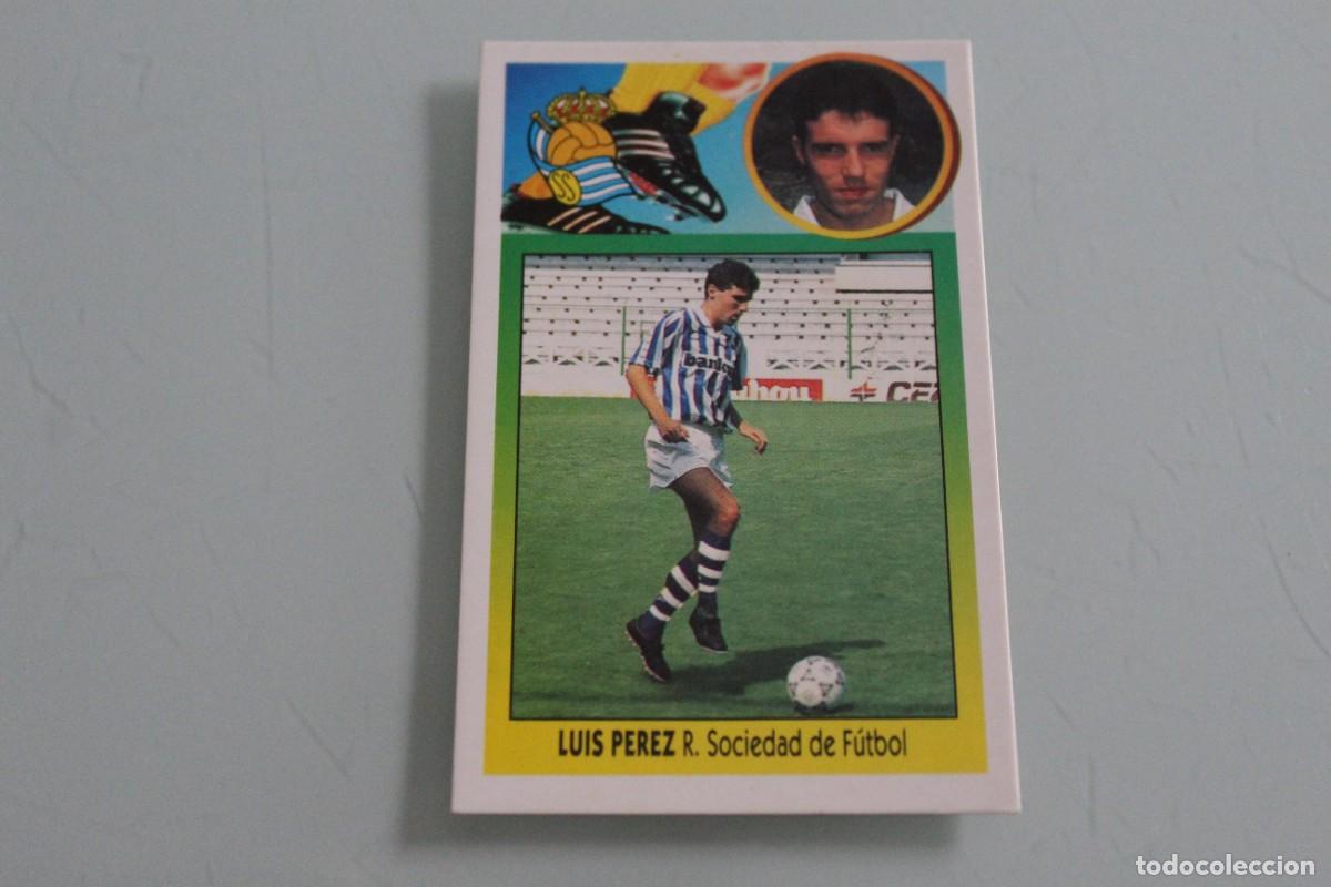 Cromos de f&uacute;tbol: ESTE 93 94 LUIS P&Eacute;REZ SIN PEGAR - Foto 1