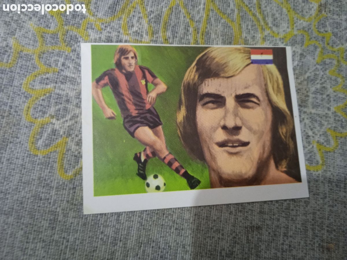 Fu&szlig;ball-Sticker: ASES MUNDIAIS DO DESPORTO - N&ordm; 154 NEESKENS - FC BARCELONA - HOLANDA - FUTBOL
