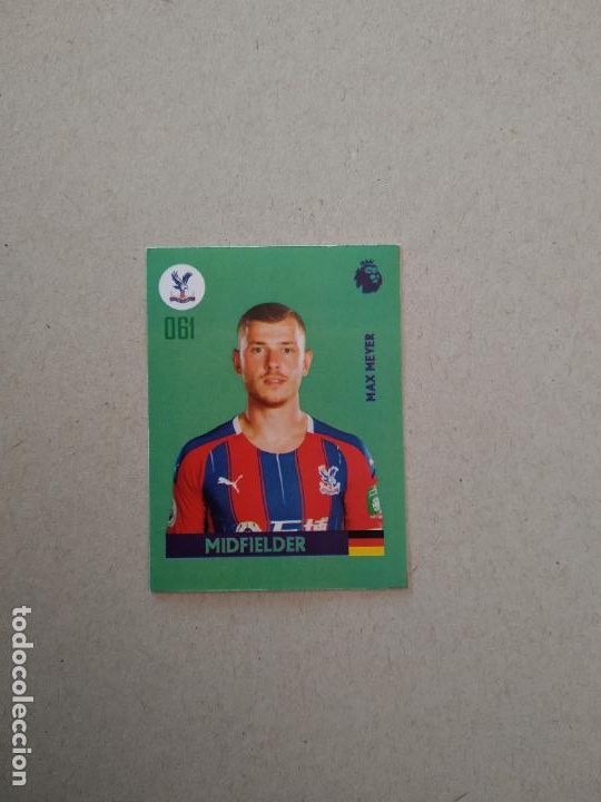 Figurine di Calcio: 61 MAX MEYER CRYSTAL PALACE CROMO FUTBOL LIGA INGLESA 19-20 PREMIER LEAGUE 2019-2020 BOYCOL