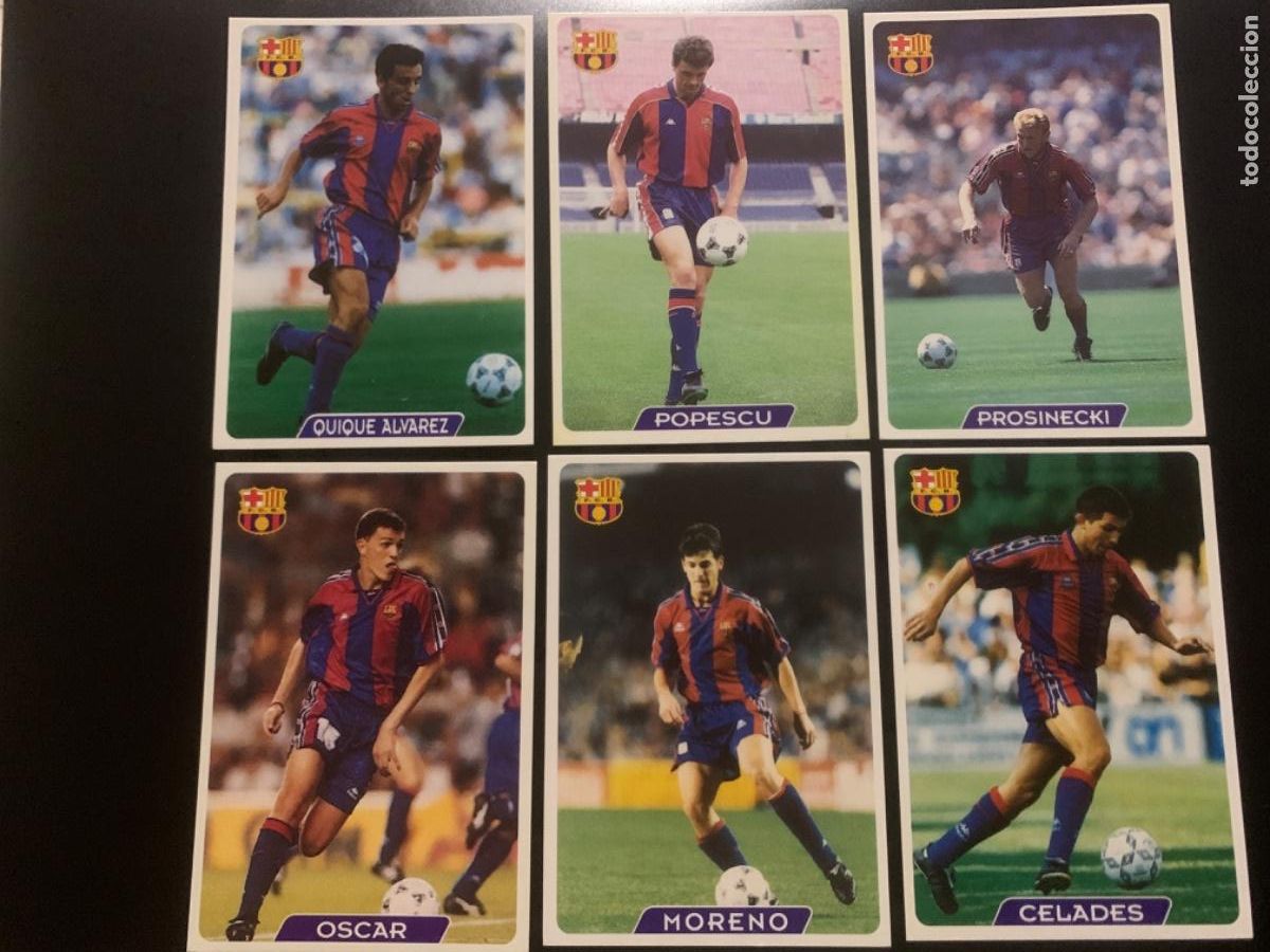 Cromos de f&uacute;tbol: Mundicromo 1995/96.F.C.BARCELONA.(LOTE DE 6 &Uacute;LTIMA HORA).