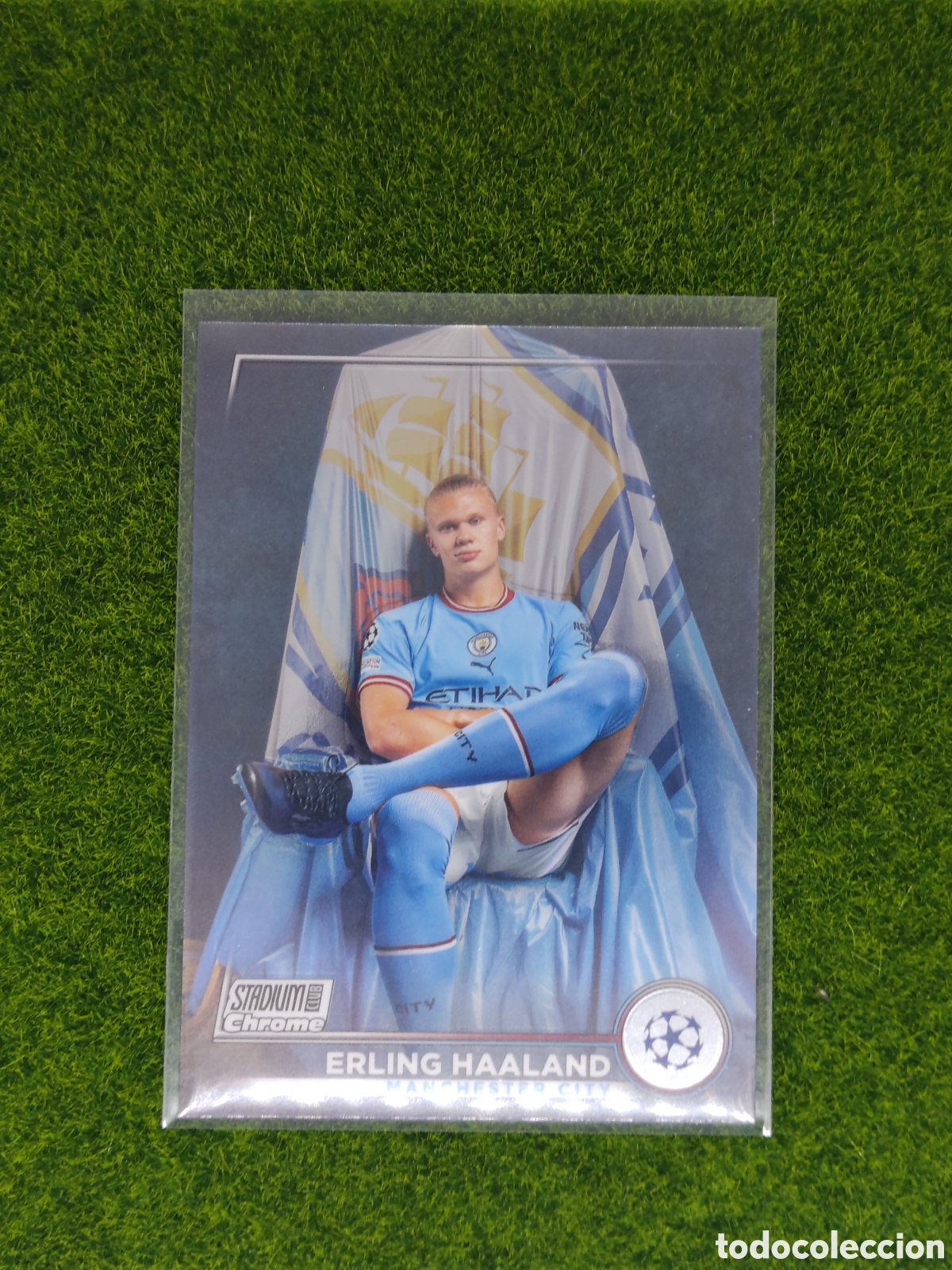 Cromos de F&uacute;tbol: 92 Haaland stadium chrome 2022/23