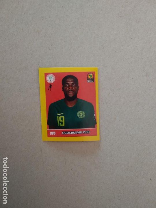 Cromos de f&uacute;tbol: 195 UGOCHUKWU OGU NIGERIA CROMO FUTBOL COPA AFRICA 2019 BOYCOL COLECCIONES