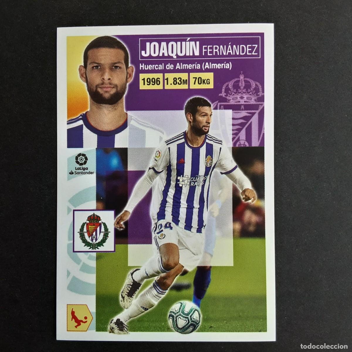 Figurine di Calcio: CROMO LIGA 2020 2021 20 21 COLECCIONES ESTE PANINI N&ordm;7 JOAQUIN-VALLADOLID NUNCA PEGADO