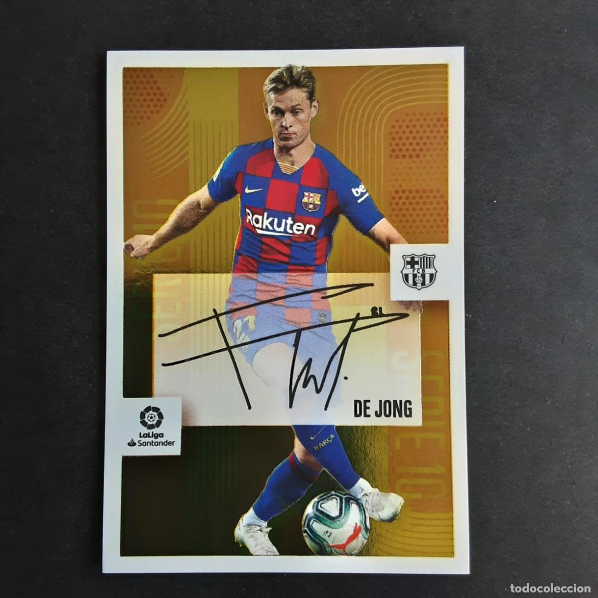 Cromos de F&uacute;tbol: CROMO LIGA 2020 2021 20 21 COLECCIONES ESTE PANINI SERIE 10 N&ordm;3 DE JONG-BARCELONA NUNCA PEGADO