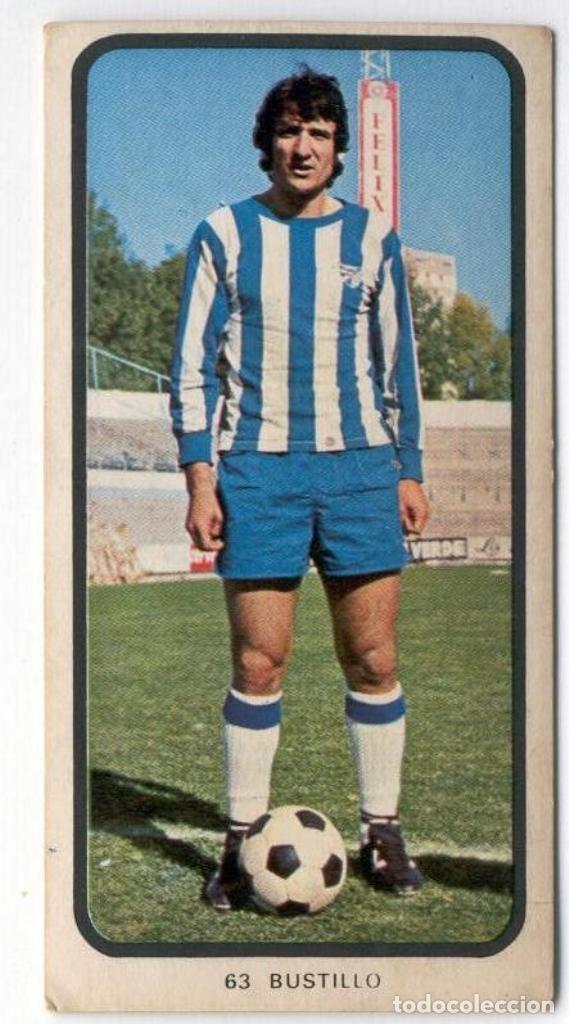 Cromos de f&uacute;tbol: 1973-1974. Bustillo. Del C. D. M&aacute;laga - Foto 1