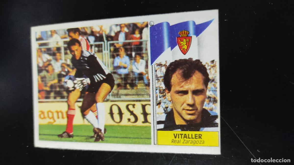 Fu&szlig;ball-Sticker: Liga Este 86/87. Vitaller - Zaragoza. Editorial Este. Colecci&oacute;n liga espa&ntilde;ola f&uacute;tbol