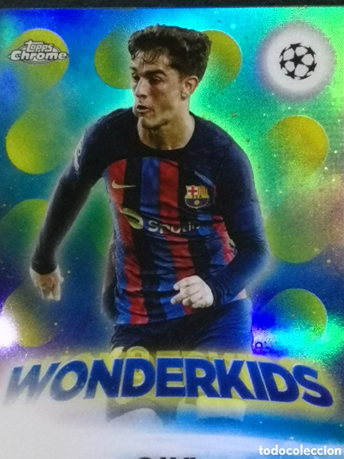 Cromos de f&uacute;tbol: W 3 numerada \125 GAVI F&Uacute;TBOL CLUB BARCELONA TOPPS CHROME 2022 2023 23 CROMOS F&Uacute;TBOL CLUB BARCELONA