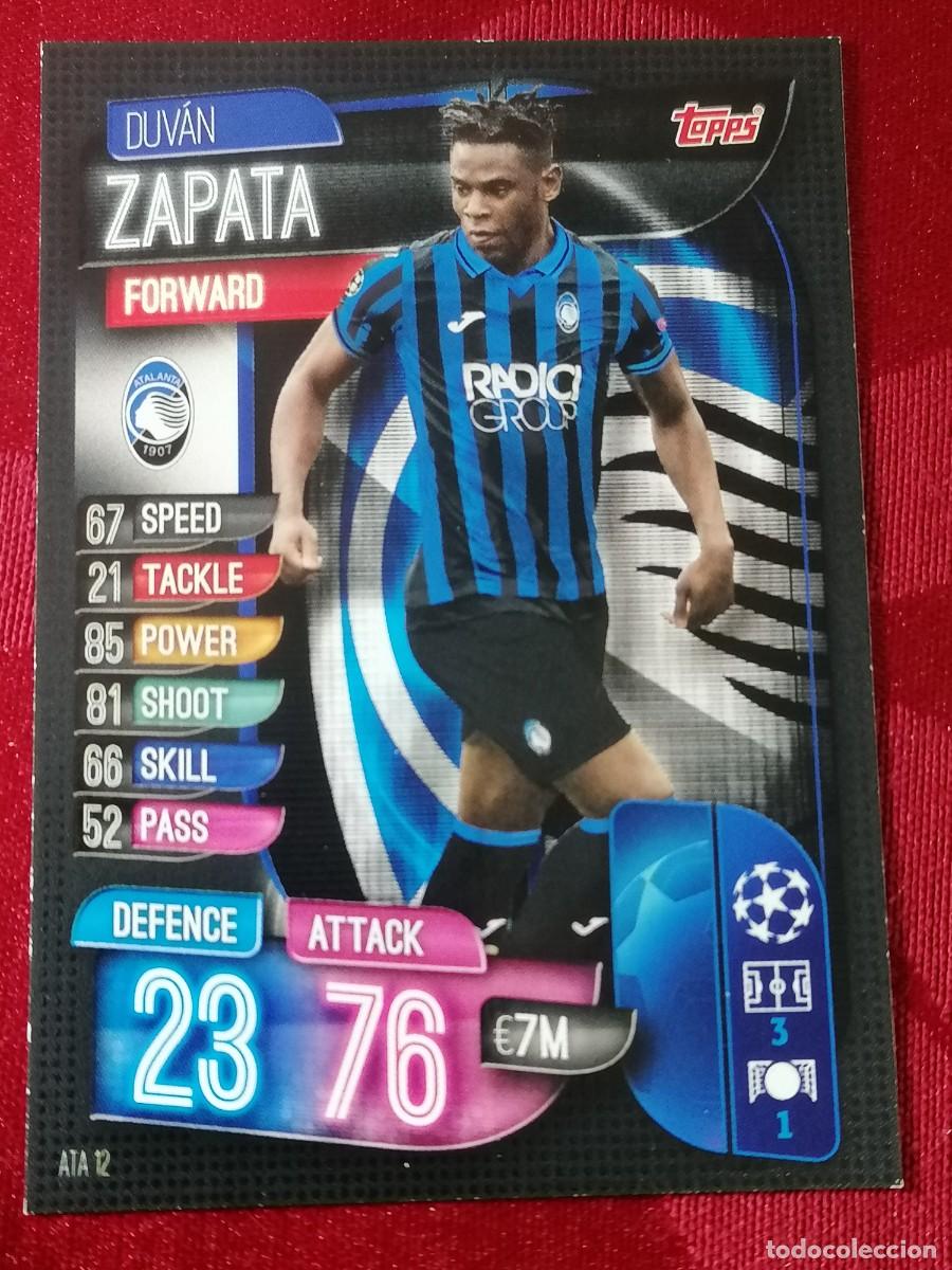 Cromos de F&uacute;tbol: ATA12 ATA 12 DUVAN ZAPATA ATALANTA MATCH ATTAX CHAMPIONS 2019 2020 19 20 CROMO TOPPS FUTBOL