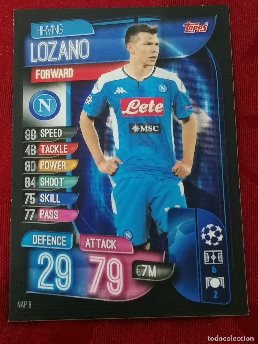 Fu&szlig;ball-Sticker: NAP8 NAP 8 HIRVING LOZANO NAPOLI MATCH ATTAX CHAMPIONS 2019 2020 19 20 CROMO TOPPS FUTBOL