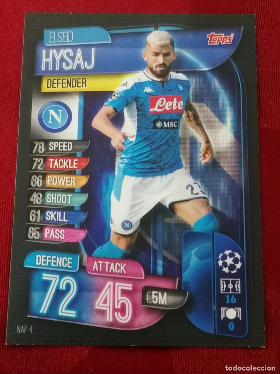 Figurine di Calcio: NAP4 NAP 4 ELSEID HYSAJ NAPOLI MATCH ATTAX CHAMPIONS 2019 2020 19 20 CROMO TOPPS FUTBOL