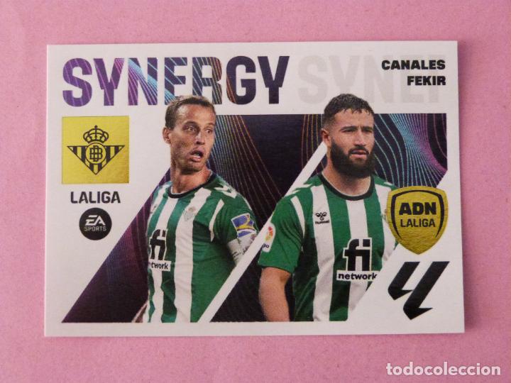 Cromos de F&uacute;tbol: CROMO FUTBOL CANALES FEKIR SYNERGY DEL BETIS BALOMPIE SIN PEGAR N&ordm; 7 LIGA ESTE 2023-2024/23-24