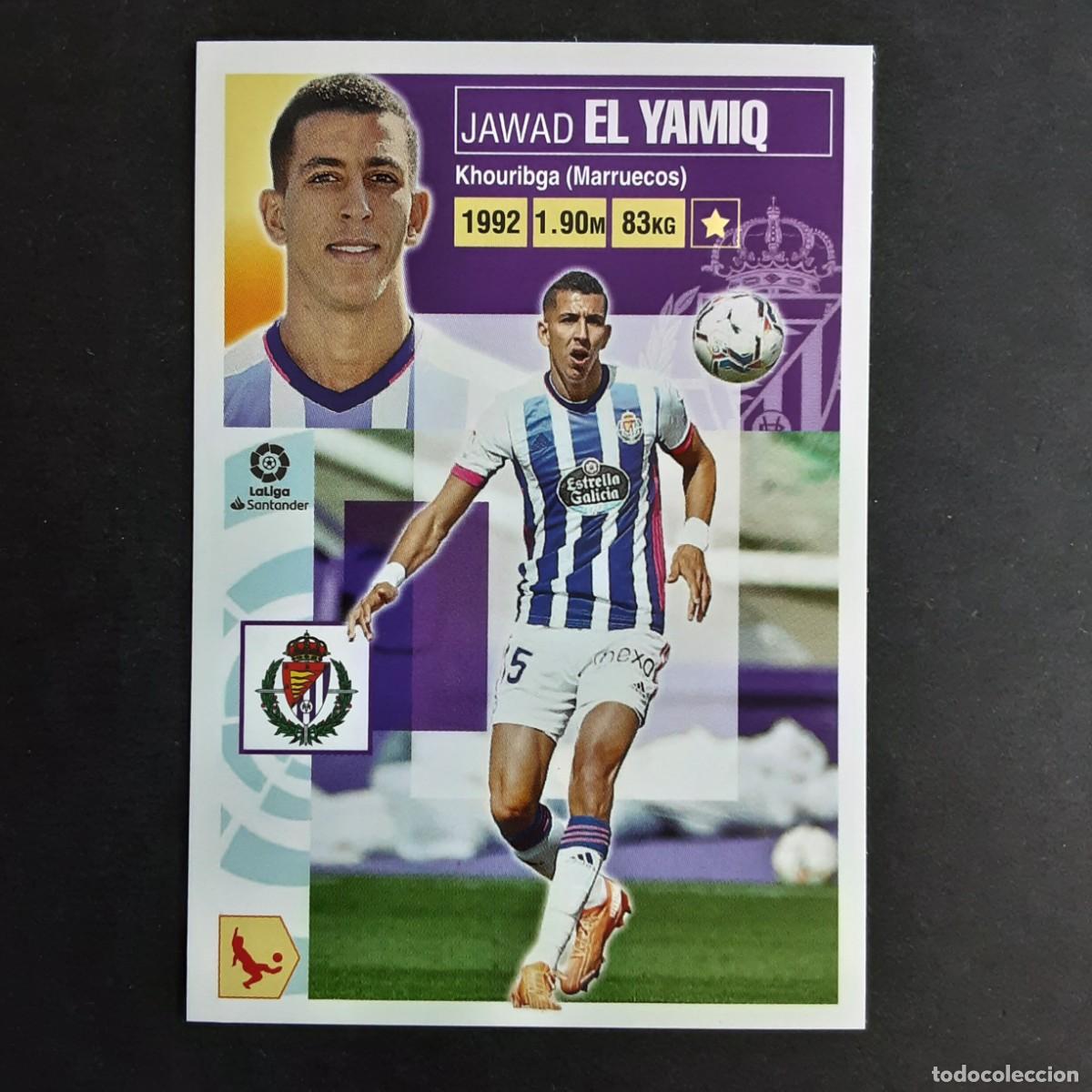 Figurine di Calcio: CROMO LIGA 2020 2021 20 21 COLECCIONES ESTE PANINI FICHAJE N&ordm;31 EL YAMIQ-VALLADOLID NUNCA PEGADO