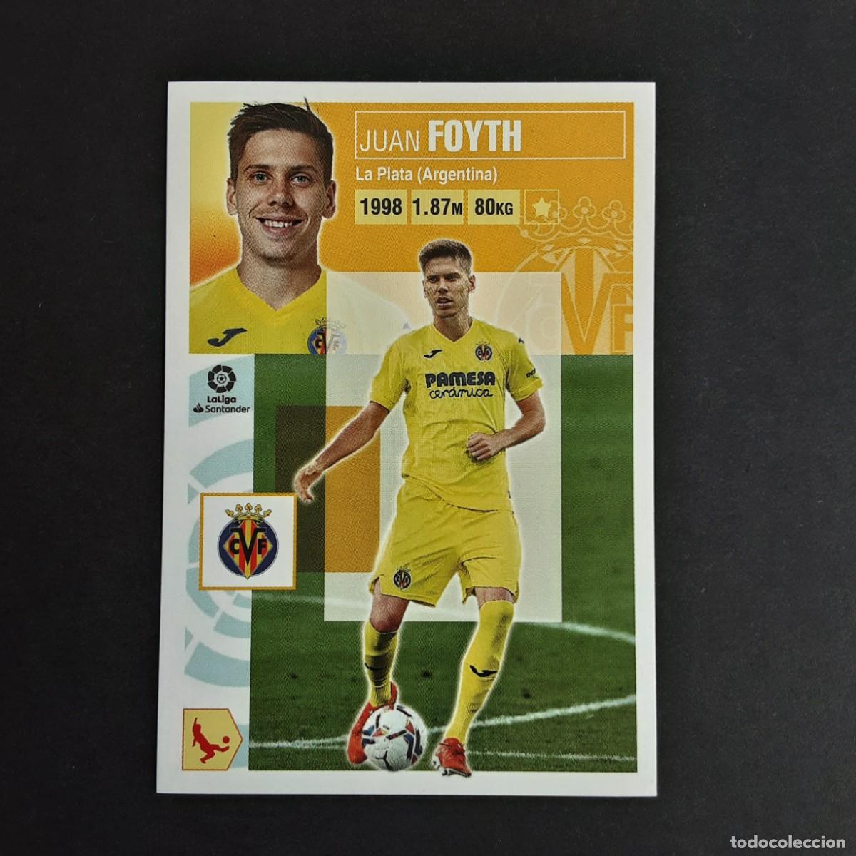 Figurine di Calcio: CROMO LIGA 2020 2021 20 21 COLECCIONES ESTE PANINI FICHAJE N&ordm;53 FOYTH-VILLARREAL NUNCA PEGADO