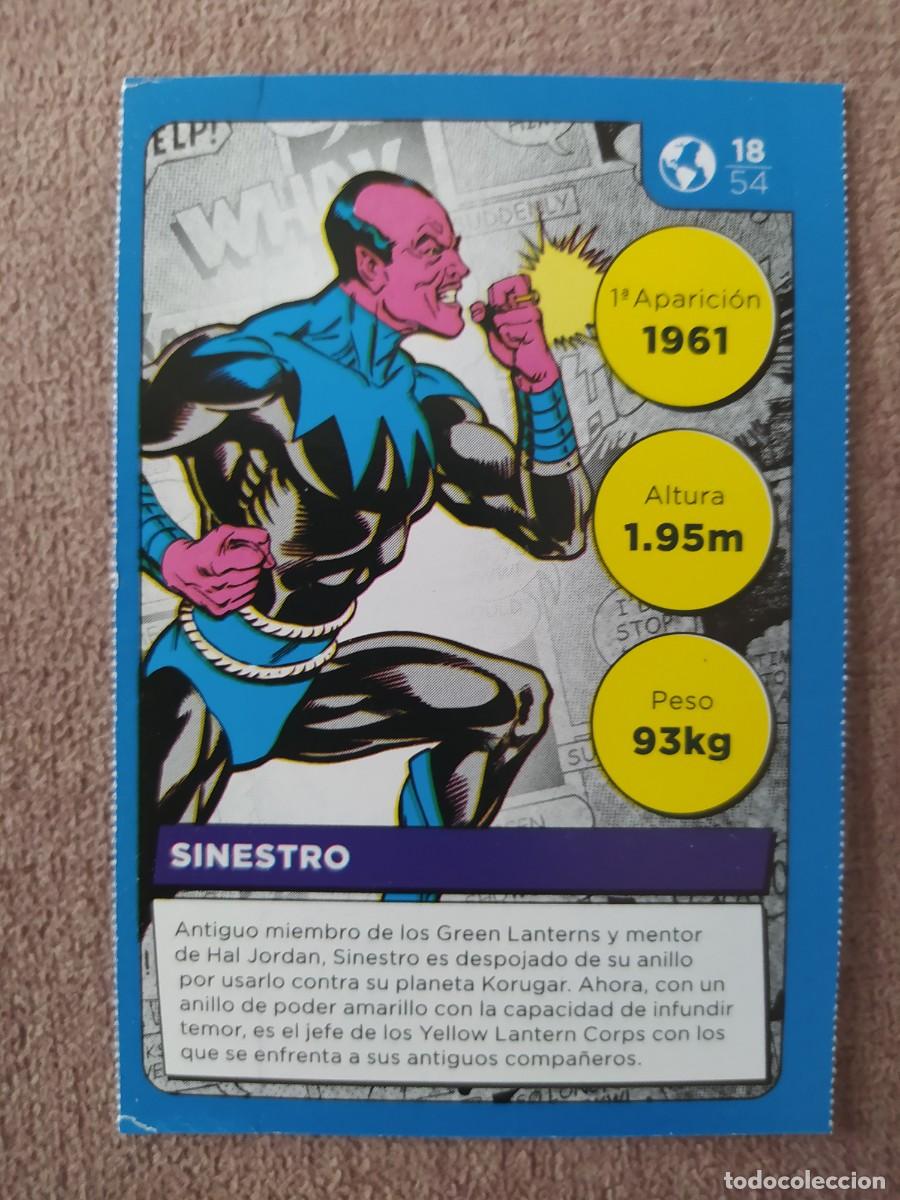 Figurine di Calcio: Cromo Carta 18 Sinestro DC Comics Carrefour