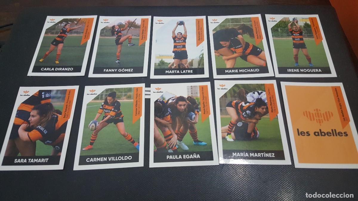 Cartes &agrave; collectionner de Football: LOTE 10 CROMOS JUEGAN ELLAS GANAMOS TODOS TEIKA EQUIPO LES ABELLES RUGBY CLUB FEMENINO