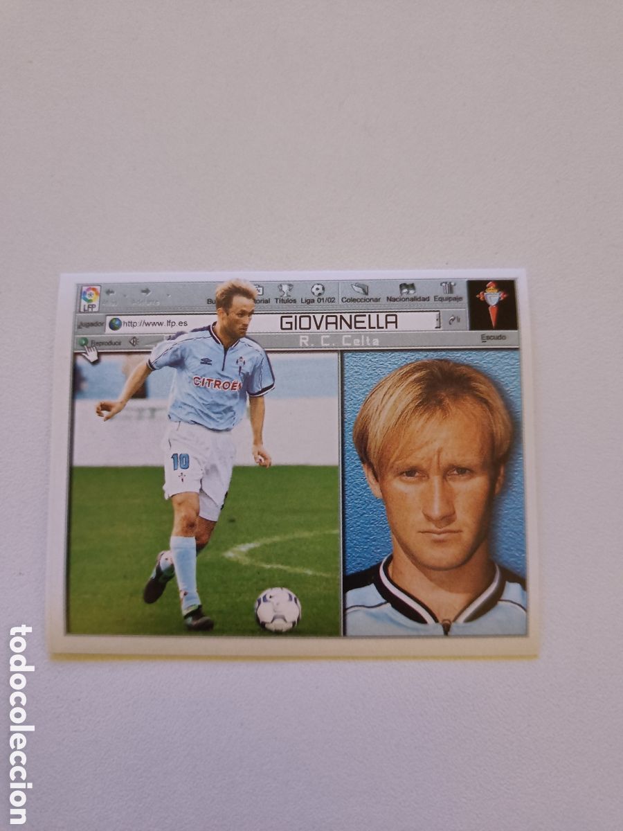 Cromos de f&uacute;tbol: Ediciones colecciones este 2001 2002 celta giovanella - Foto 1