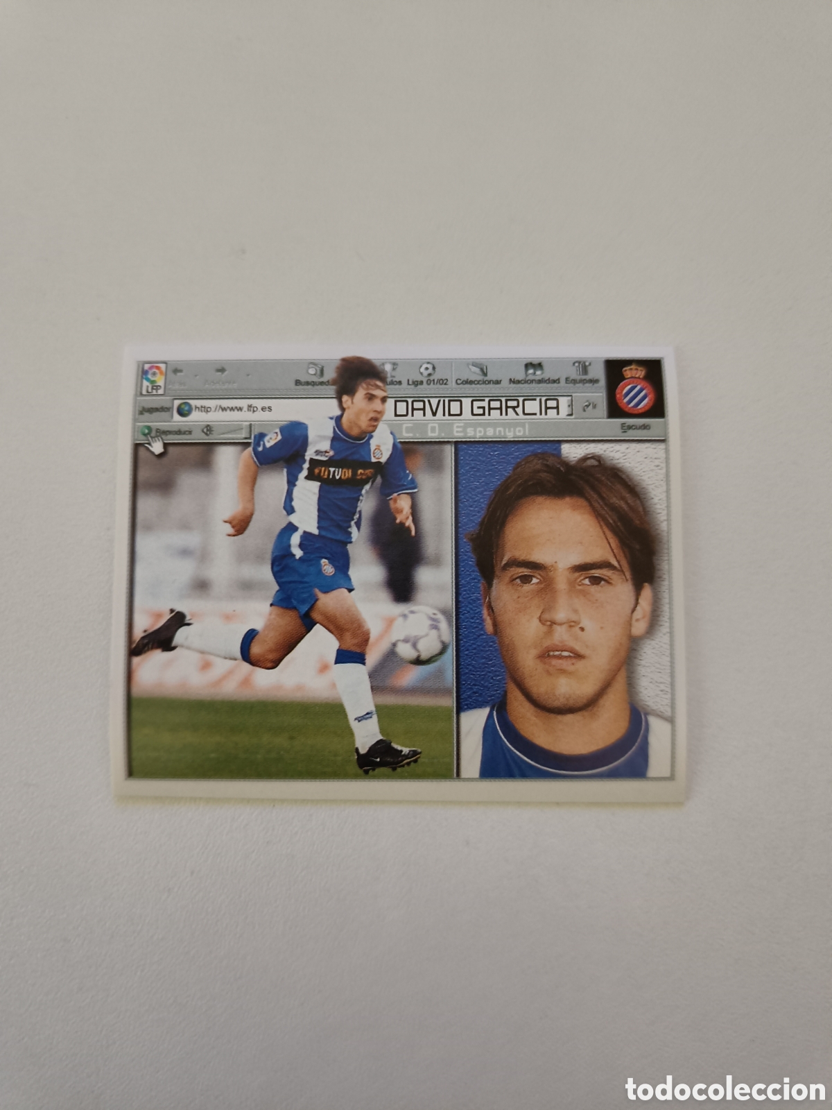 Cromos de f&uacute;tbol: Ediciones colecciones este 2001 2002 espanyol david garcia - Foto 1