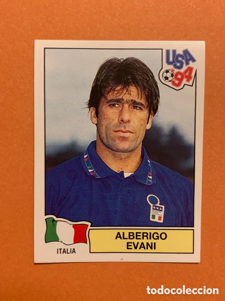 Cromos de f&uacute;tbol: 313 Alberigo Evani Italia 94 MUNDIAL USA 1994 PANINI. Nunca pegado