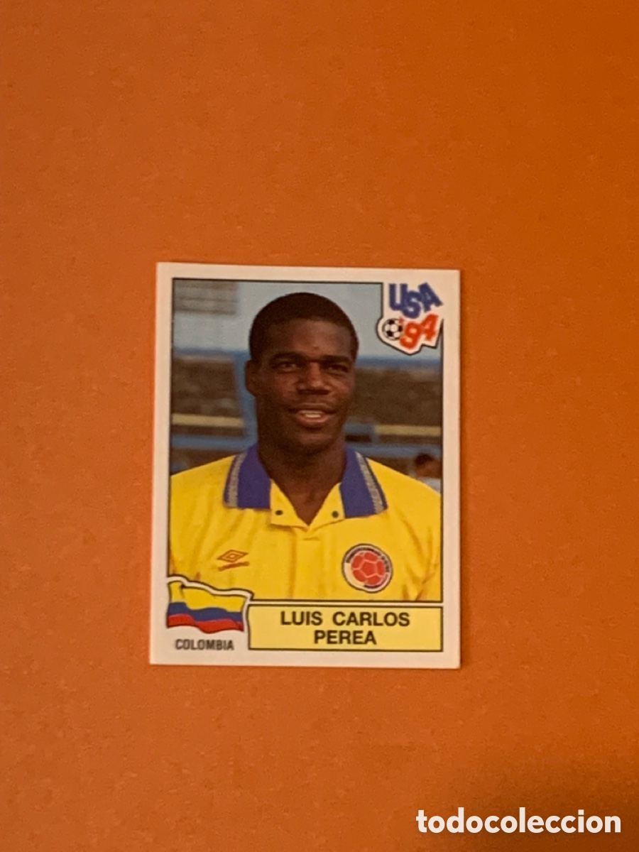 Cromos de f&uacute;tbol: 56 Luis Carlos Perea Colombia 94 MUNDIAL USA 1994 PANINI. Nunca pegado