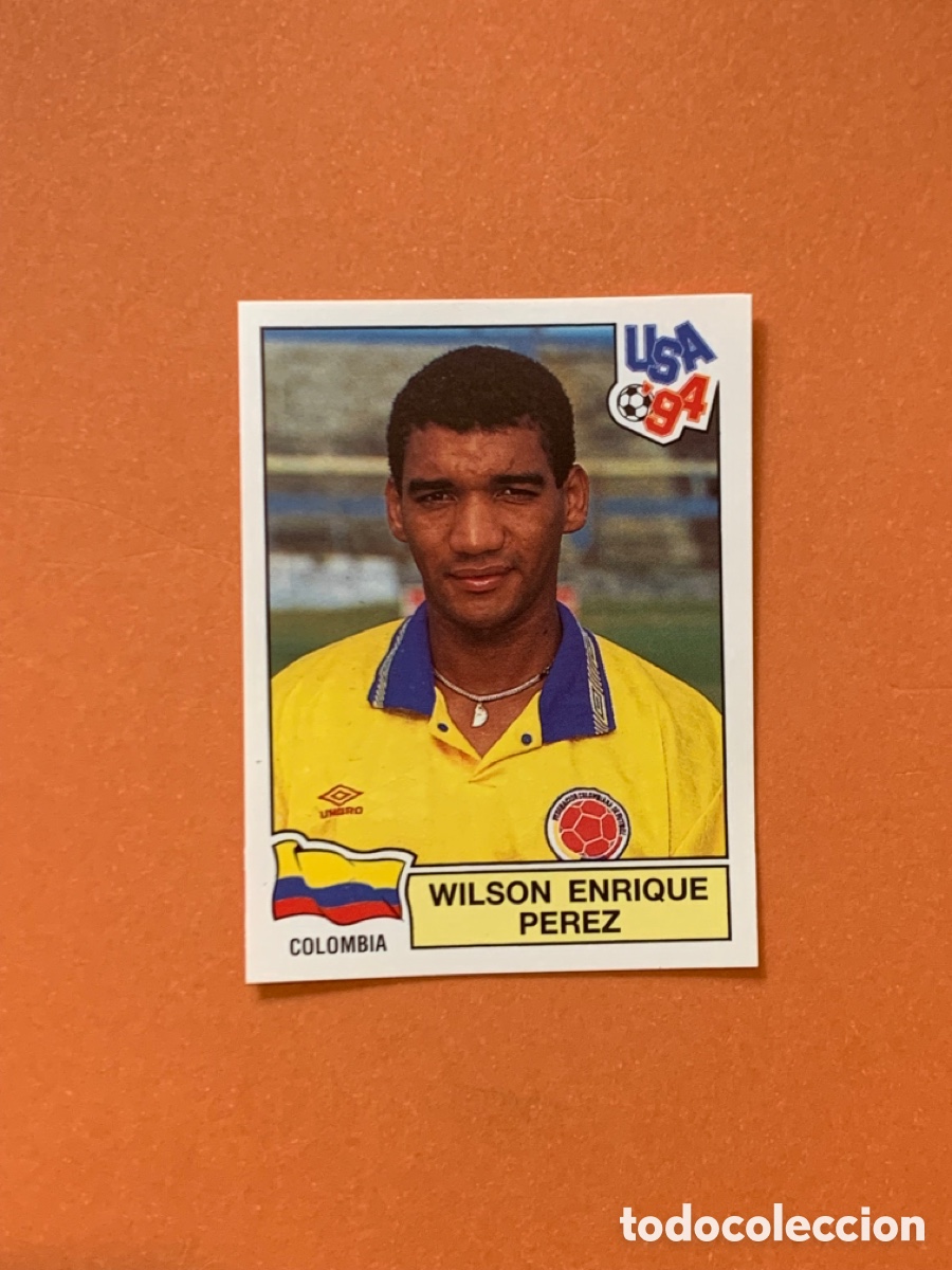 Cromos de f&uacute;tbol: 59 Wilson Enrique Perez Colombia 94 MUNDIAL USA 1994 PANINI. Nunca pegado
