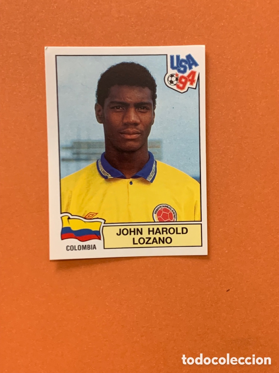Cromos de f&uacute;tbol: 65 John Harold Lozano Colombia 94 MUNDIAL USA 1994 PANINI. Nunca pegado