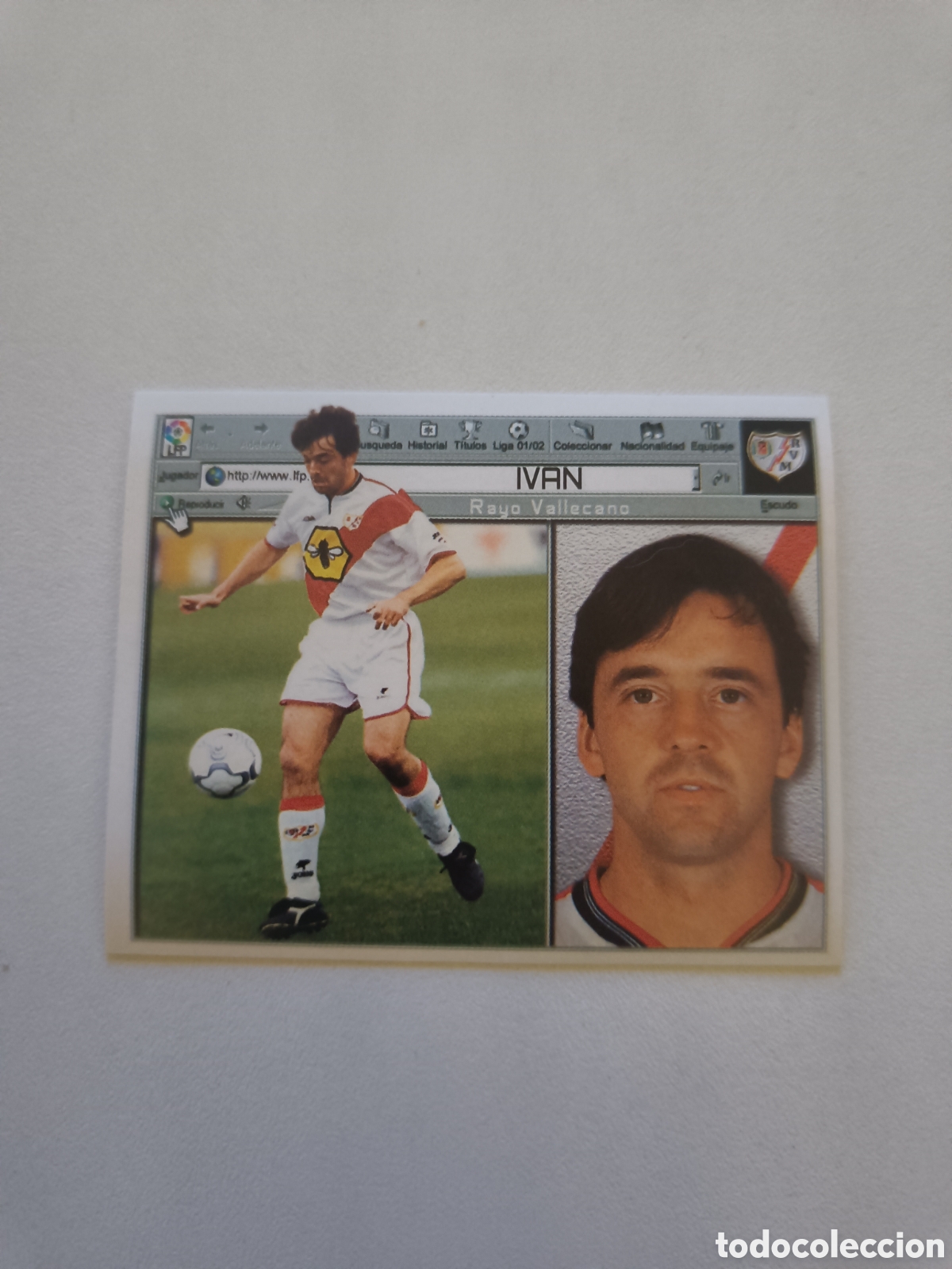 Cromos de f&uacute;tbol: Ediciones colecciones este 2001 2002 rayo ivan - Foto 1