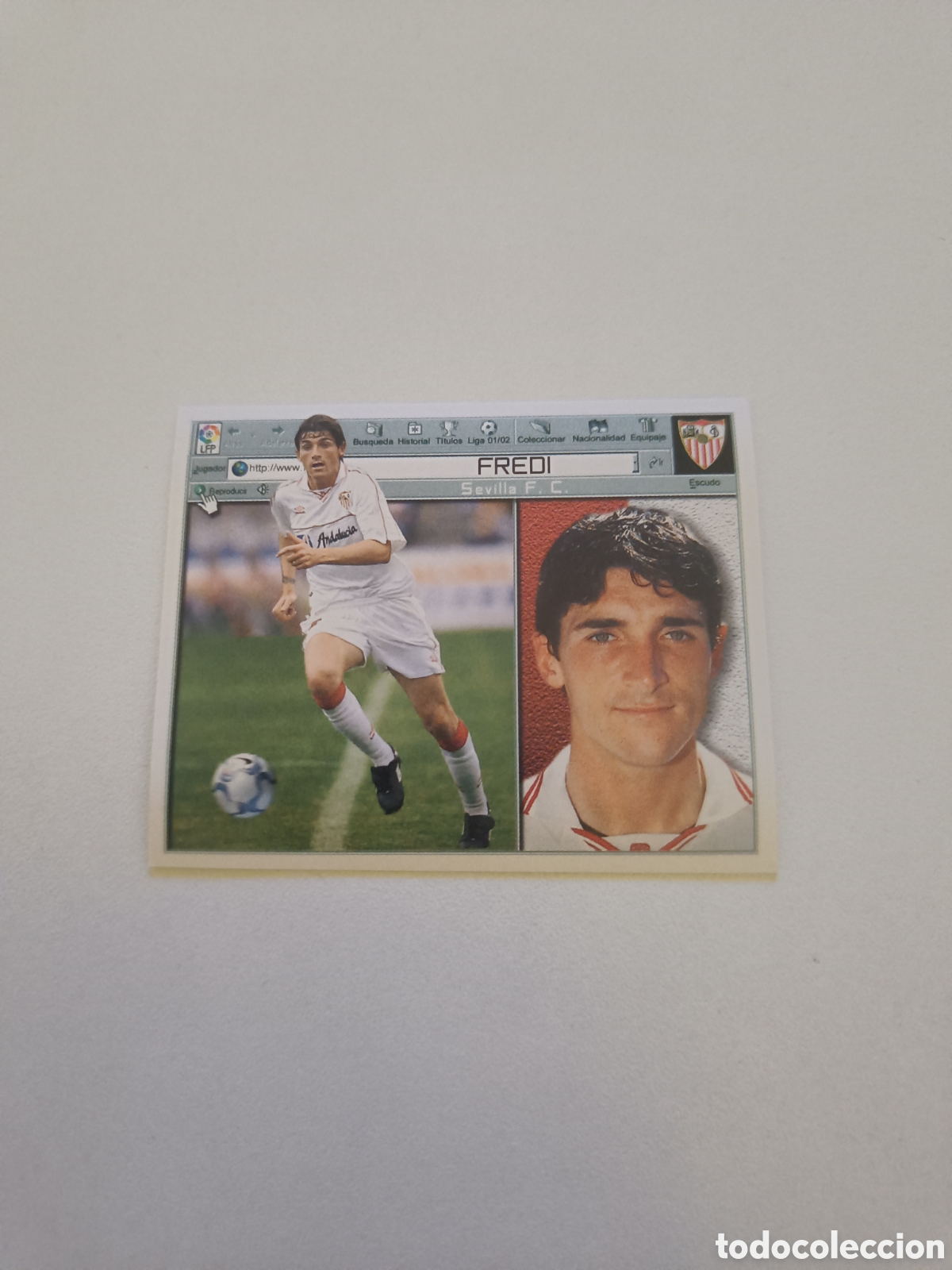 Cromos de f&uacute;tbol: Ediciones colecciones este 2001 2002 sevilla fredi - Foto 1