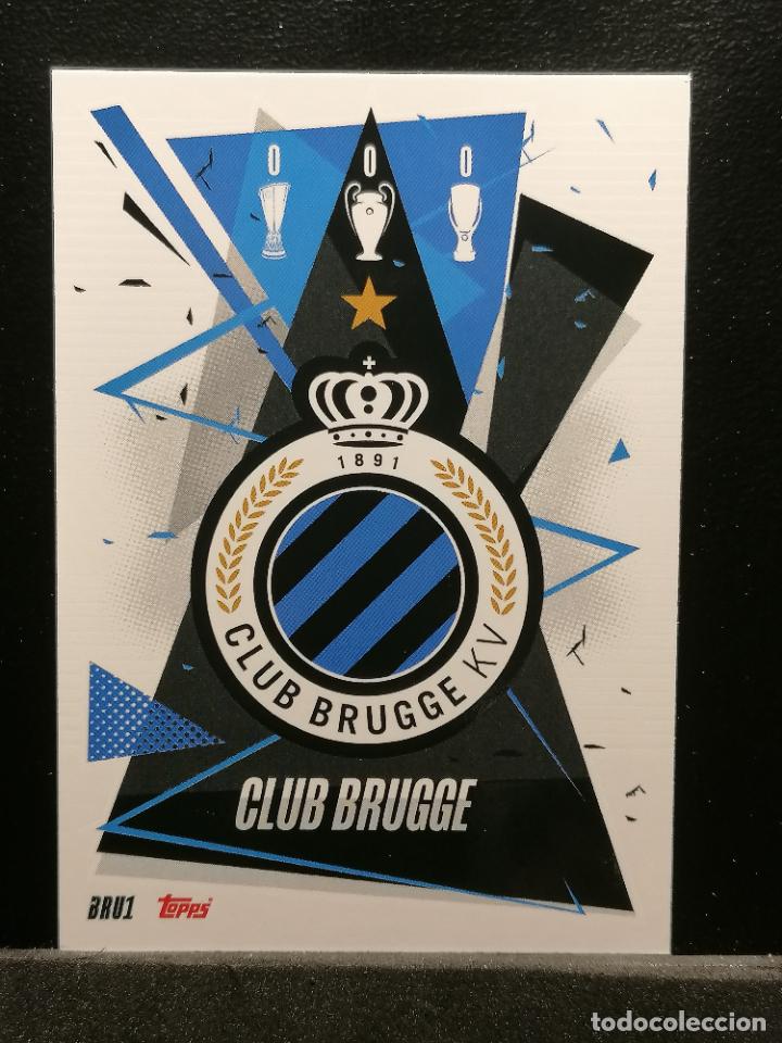 Cromos de f&uacute;tbol: BRU1 ESCUDO BRUGGE MATCH ATTAX CHAMPIONS 2020 2021 20 21