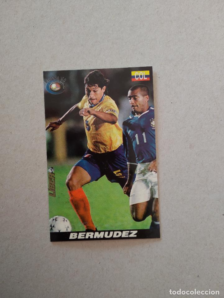 Fu&szlig;ball-Sticker: 117 BERMUDEZ COLOMBIA CROMO TARJETA FUTBOL MUNDIAL 1998 WORLD CUP 98 LIBERO