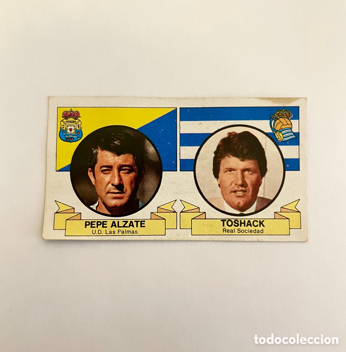 Cromos de f&uacute;tbol: ENTRENADOR ALZATE TOSHACK 85/86 ESTE BUEN ESTADO , ver fotos .