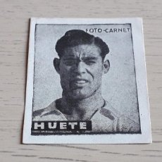 Cromos de Fútbol: HUETE REAL MADRID, FOTO CARNET ALBUM FÚTBOL LIBRETA DEPORTIVA ED. CISNE, LIGA 1942 / 1943.