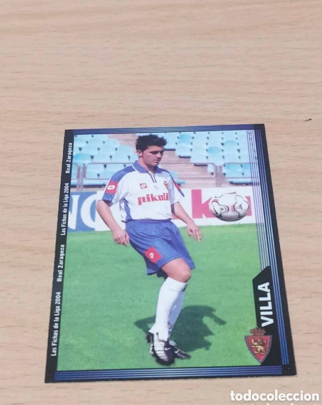 Carte David Villa – Zaragoza – Mundicromo 2004-05 – La Liga – Originale
