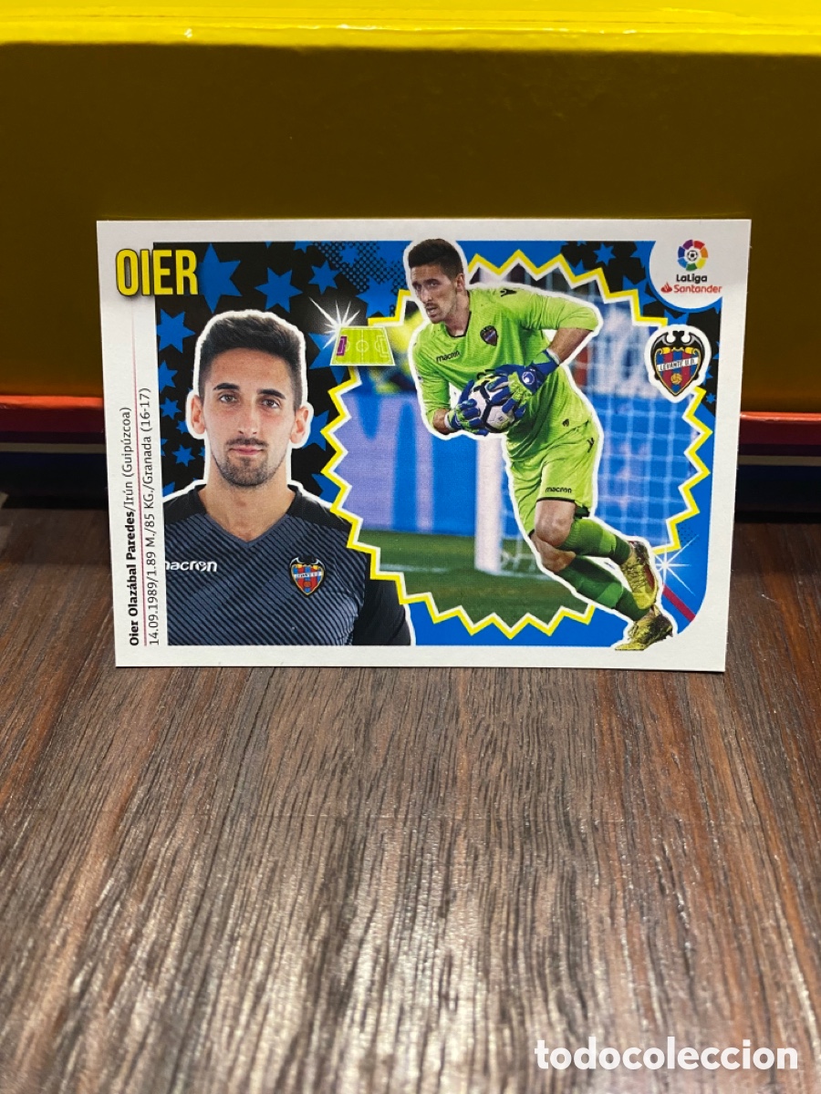 Cromos de f&uacute;tbol: &ldquo;OIER&rdquo; Cromo de f&uacute;tbol La Liga Santander 2018/2019