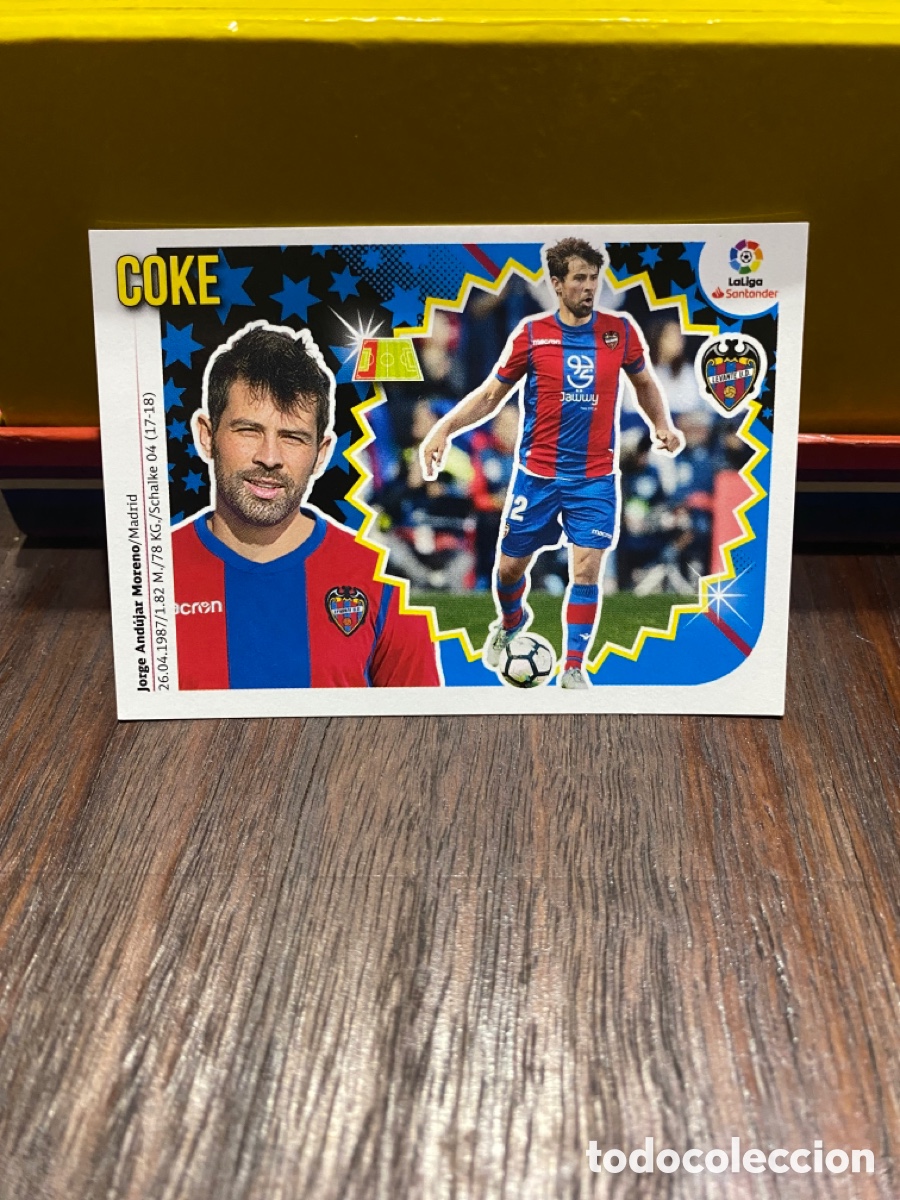 Cromos de f&uacute;tbol: &ldquo;COKE&rdquo; Cromo de f&uacute;tbol La Liga Santander 2018/2019