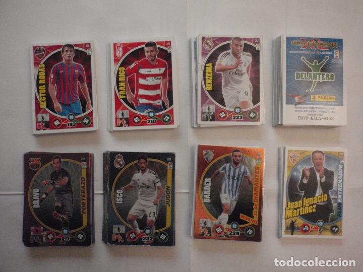Figurine di Calcio: LOTE 200 cromos trading card diferentes de futbol. Fichas LIGA ADRENALYN XL 2014 2015 PANINI