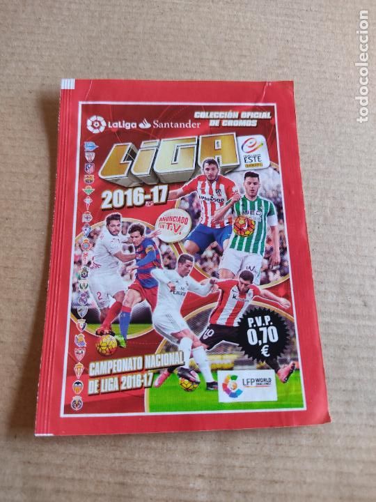 Cromos de F&uacute;tbol: MESSI CRISTIANO RONALDO KOKE DE MARCOS SOBRE CROMOS VAC&Iacute;O LIGA F&Uacute;TBOL 2016-2017 EDICIONES ESTE 16-17