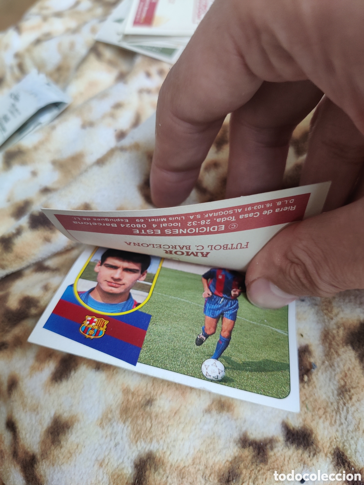 Cromos de f&uacute;tbol: Guardiola este 1991 1992 91 92 - Foto 2