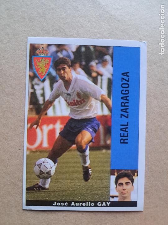 Cromos de F&uacute;tbol: LTG EDICIONES PANINI 96 95 1995 1996 GAY ZARAGOZA NUNCA PEGADO