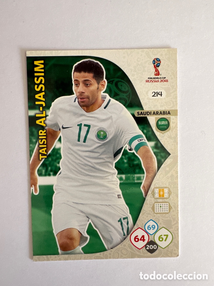 Fu&szlig;ball-Sticker: AL-JASSIM 214 ARABIA SAUD&Iacute; ADRENALYN MUNDIAL RUSIA 2018 FIFA WORLD CUP RUSSIA