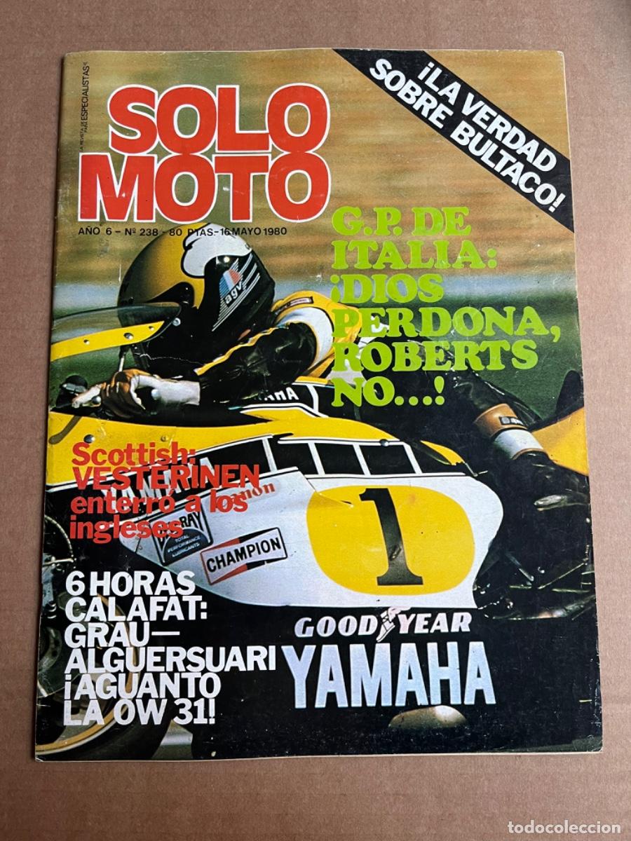 Cromos de F&uacute;tbol: L1. ANTIGUA REVISTA SOLO MOTO 1980