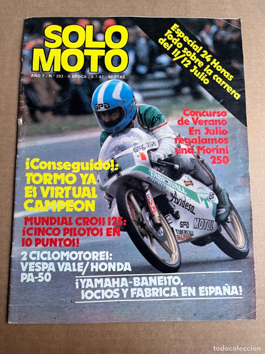 Cromos de F&uacute;tbol: L1. ANTIGUA REVISTA SOLO MOTO 1981