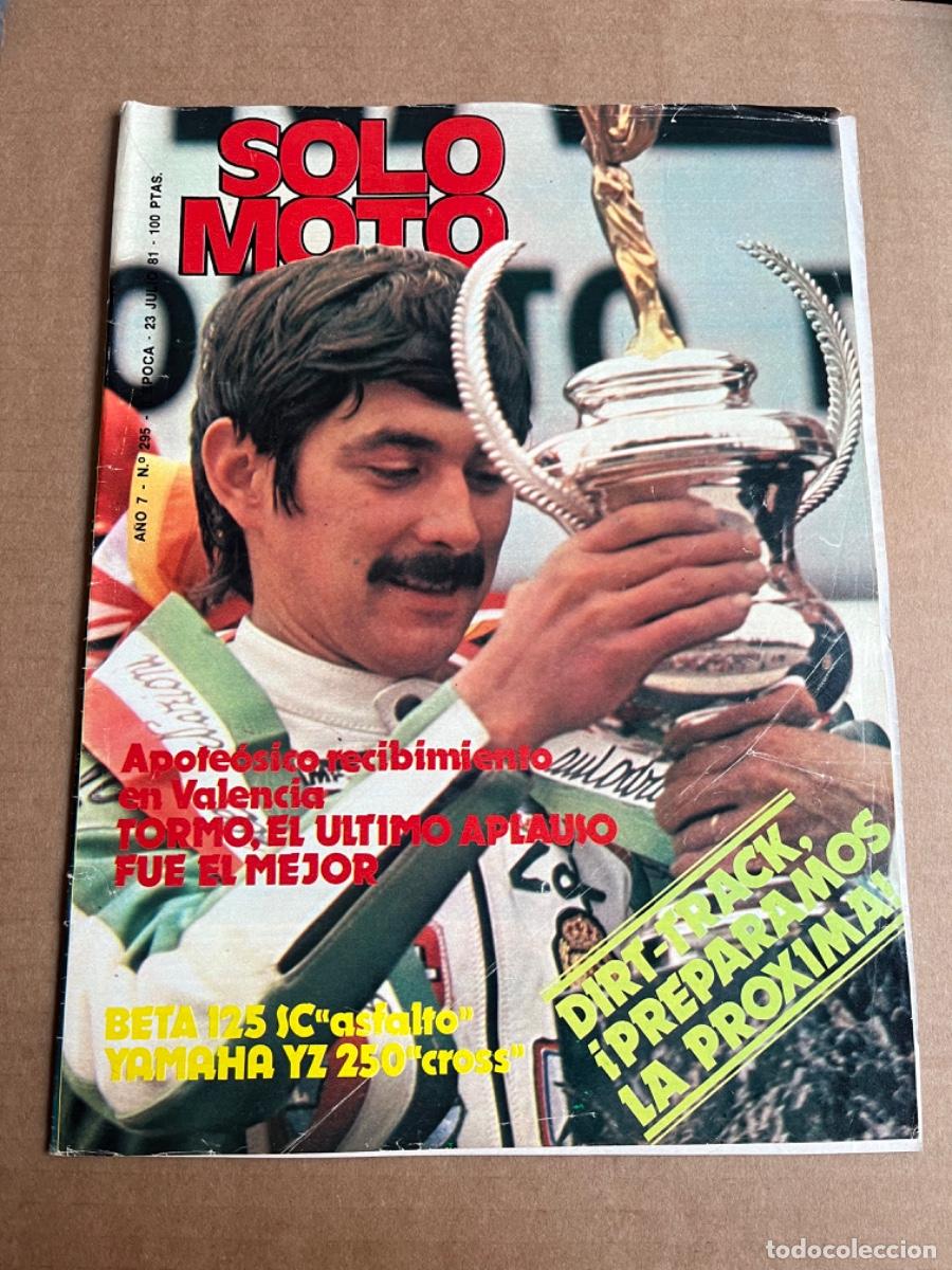 Cromos de F&uacute;tbol: L1. ANTIGUA REVISTA SOLO MOTO 1981