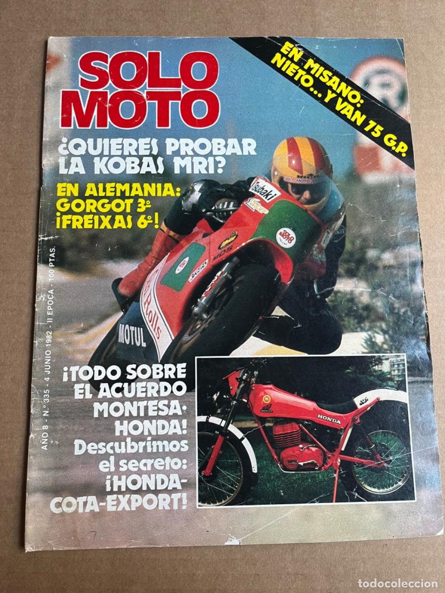 Cromos de F&uacute;tbol: L1. ANTIGUA REVISTA SOLO MOTO 1982