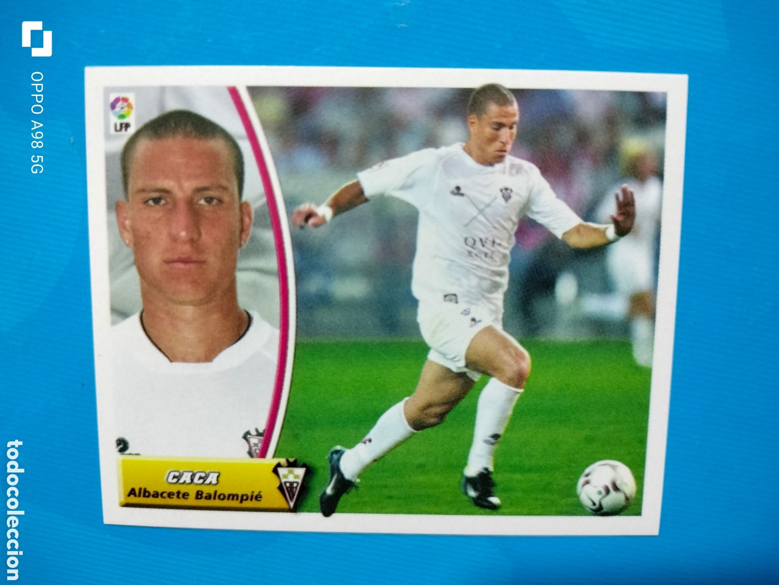 Cromos de Futebol: Cromo coloca Caca Albacete liga este 2003 2004 03 04