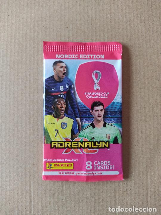 Cromos de F&uacute;tbol: SOBRE VACIO CROMO FUTBOL ADRENALYN MUNDIAL 2022 NORDIC EDITION PANINI MBAPPE COURTOIS ESTUPI&Ntilde;AN