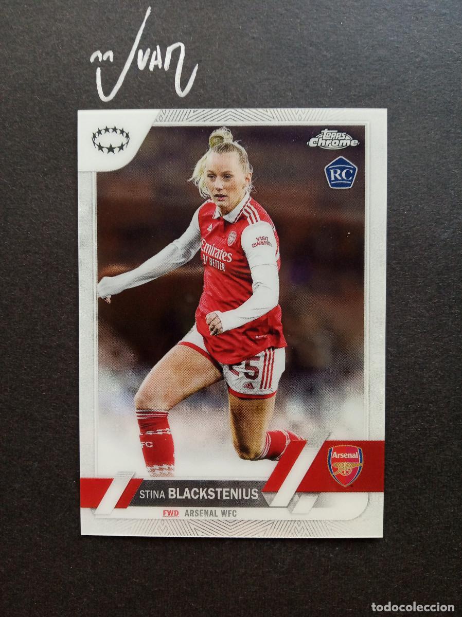 Figurine di Calcio: 25 BLACKSTENIUS Arsenal SWEDEN Topps Chrome UEFA Womens Champions League 2022 2023 22 23
