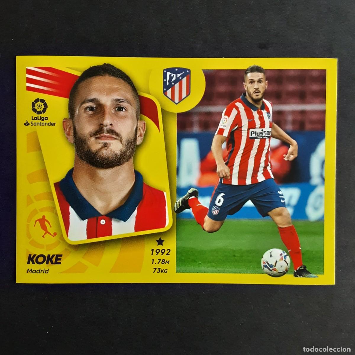 Cromos de F&uacute;tbol: CROMO LIGA 2021 2022 21 22 COLECCIONES ESTE PANINI N&ordm;12 KOKE-AT.MADRID NUNCA PEGADO