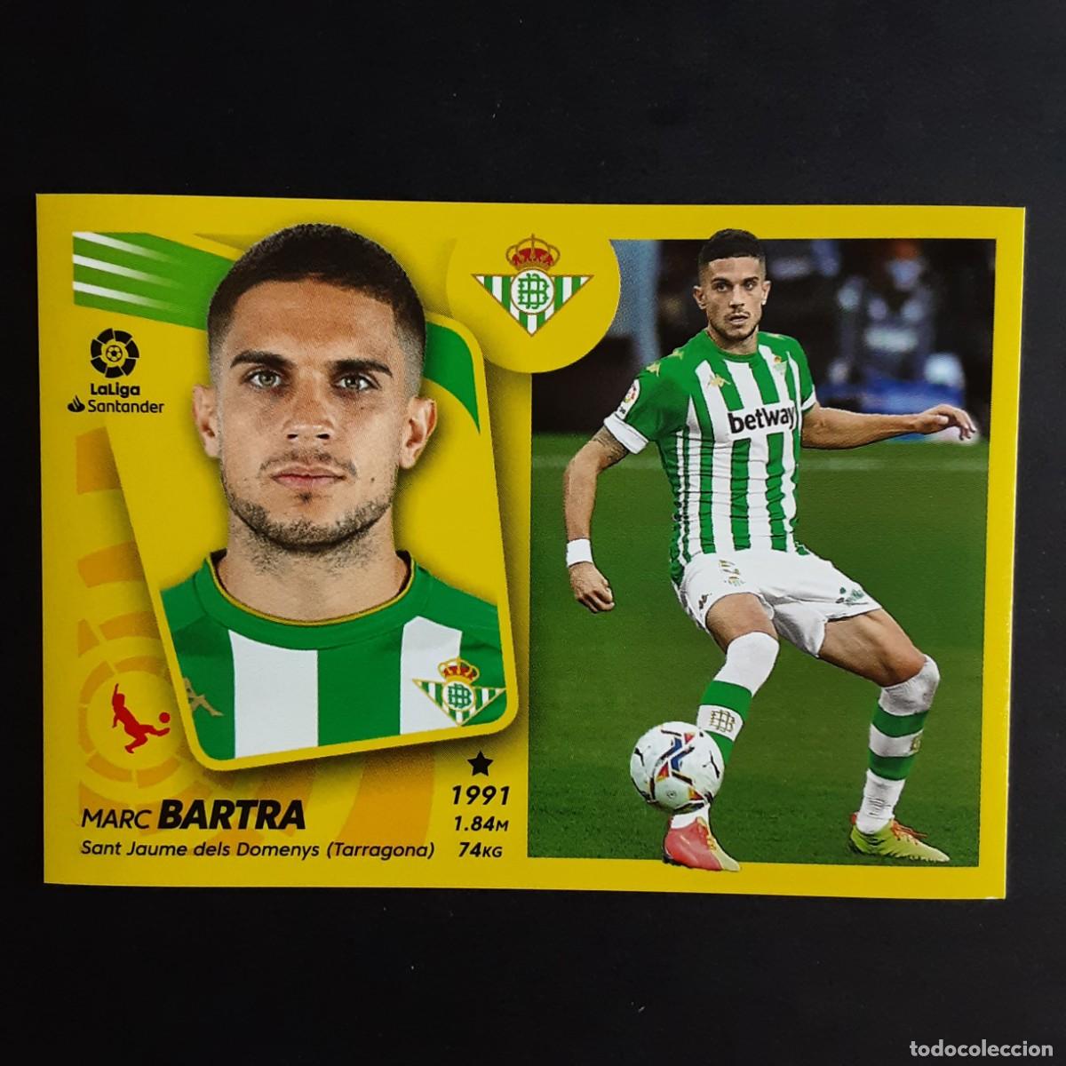 Cromos de F&uacute;tbol: CROMO LIGA 2021 2022 21 22 COLECCIONES ESTE PANINI N&ordm;10 BARTRA-BETIS NUNCA PEGADO