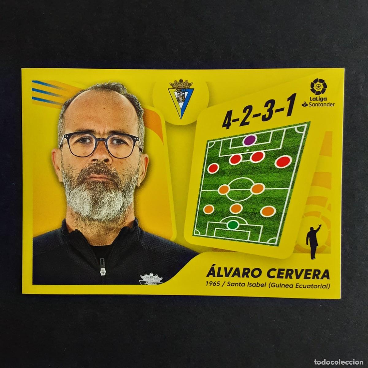 Cromos de Futebol: CROMO LIGA 2021 2022 21 22 COLECCIONES ESTE PANINI N&ordm;2 ENTRENADOR ALVARO CERVERA-CADIZ NUNCA PEGADO