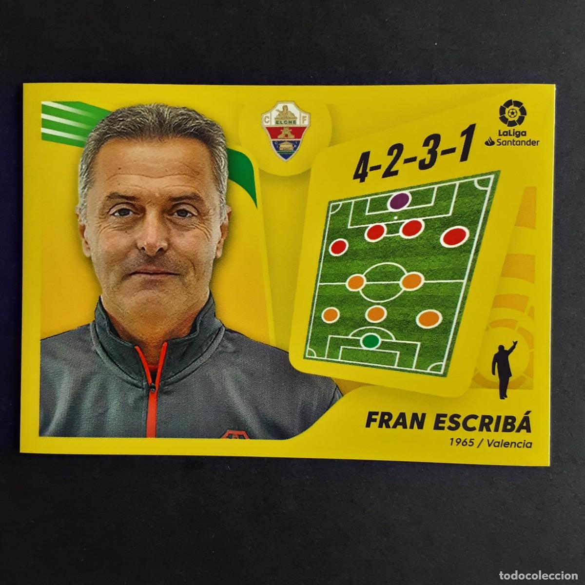 Cartes &agrave; collectionner de Football: CROMO LIGA 2021 2022 21 22 COLECCIONES ESTE PANINI N&ordm;2 ENTRENADOR FRAN ESCRIBA-ELCHE NUNCA PEGADO
